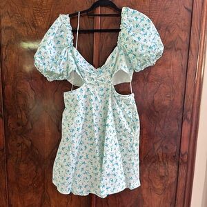 brand new zara cutout dress